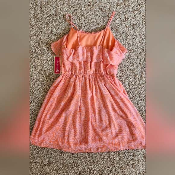 Lilly Pulitzer for Target NWT Orange Flounce Dress Size Large - Picture 3 of 12